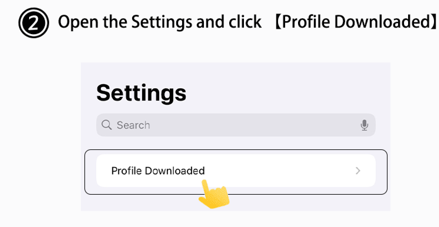 Open Settings